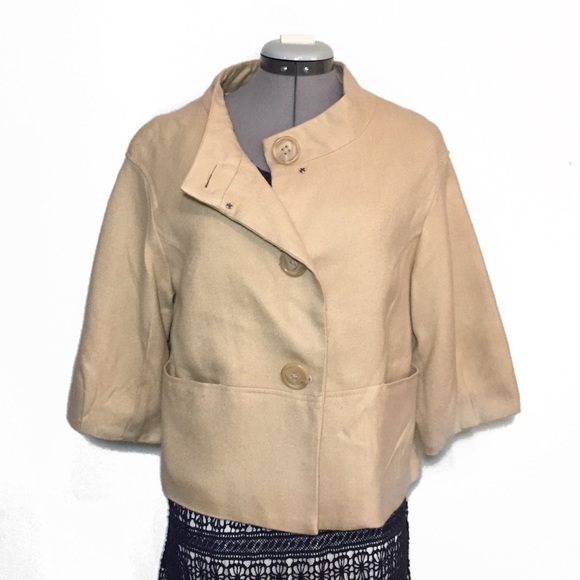 To the Max Jackets & Blazers - to the Max Camel Crop Swing Blazer Jacket M